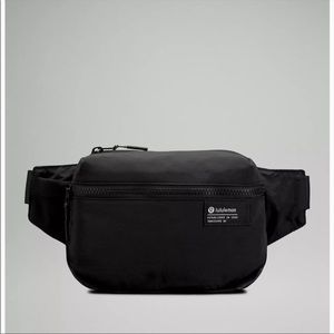 black clean lines belt bag by lululemon